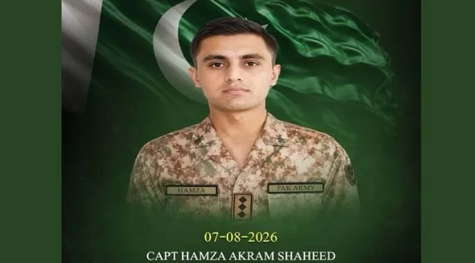 ہنگو میں انٹیلی جنس بیسڈ آپریشن، 7 خوارج ہلاک، کیپٹن حمزہ اکرم شہید