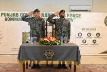 پنجاب کاؤنٹر نارکوٹکس فورس میں کمانڈ کی تبدیلی کی پُروقار تقریب