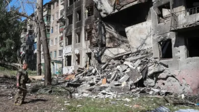 روسی گولہ باری سے ایک اور یوکرینی شہر کھنڈر بن گیا