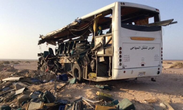 مصر کے سیاحتی علاقے سینائی میں بس حادثہ، کم از کم 22 افراد ہلاک