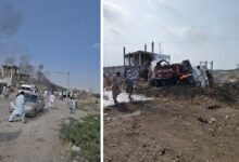 درازندہ چیک پوسٹ پر دھماکا، 11 جاں بحق؛ ریسکیو ایمبولینس پر فائرنگ، 2 اہلکار شہید