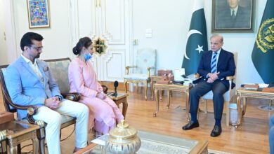 وزیراعظم شہباز شریف سے پمز آتشزدگی واقعے میں نومولود کی جان بچانے والی نرس رضیہ نورین کی ملاقات،تمغہ خدمت کا اعلان اور ایک کروڑ روپے کا چیک دیا
