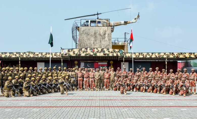 پاکستان، روس اور عمان کی مشترکہ فوجی مشقیں شروع، انسدادِ دہشت گردی اور باہمی آپریشنل صلاحیت پر توجہ