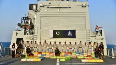 بحیرہ عرب میں پاک بحریہ کی بڑی کارروائی، 2,800 کلوگرام سے زائد منشیات برآمد