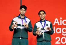 ایشین گیمز اسکواش: پاکستان کے لیے دوہرے اعزاز کی تاریخ ساز گھڑی، نور زمان اور اشاب عرفان نے برونز میڈلز جیت لیے