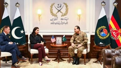 امریکی افغانستان وار کمیشن کے وفد کی جی ایچ کیو میں فیلڈ مارشل عاصم منیر سے ملاقات