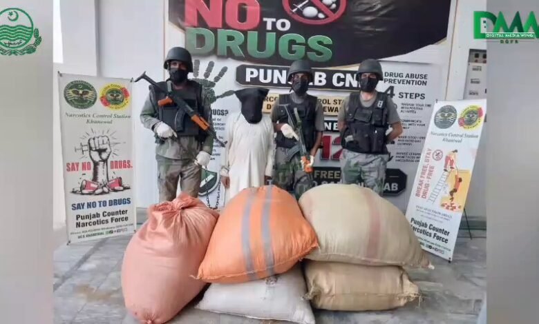پنجاب میں منشیات فروشوں کے خلاف کریک ڈاؤن تیز، تین ہفتوں میں 140 ملزمان گرفتار، 325 کلوگرام منشیات برآمد