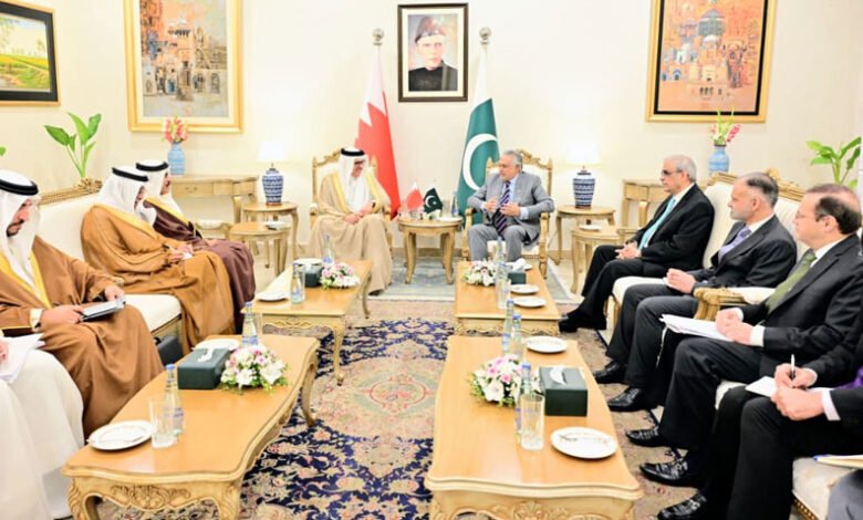 پاکستان اور بحرین کا دوطرفہ تجارت ایک ارب ڈالر تک بڑھانے پر اتفاق