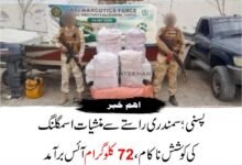 پسنی میں اے این ایف کا بڑا آپریشن، 72 کلوگرام آئس برآمد؛ سمندری راستے سے بیرونِ ملک اسمگلنگ کی کوشش ناکام