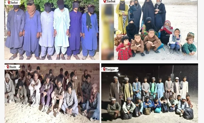 سکیورٹی فورسز کی جنوبی بلوچستان میں بڑی کارروائی، 15 آپریشنز میں 435 غیر قانونی افغان باشندے گرفتار