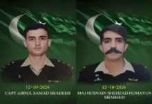 کوئٹہ کے قریب پاک فوج کا مشاق تربیتی طیارہ حادثے کا شکار، انسٹرکٹر پائلٹ میجر حسنین شہزاد اور زیرِ تربیت پائلٹ کیپٹن عبدالصمد شہید