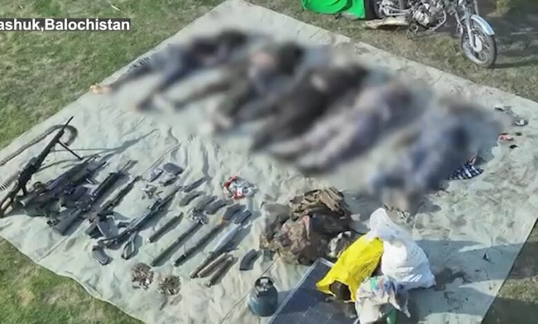 بلوچستان کے ضلع واشک میں سیکیورٹی فورسز کا انٹیلی جنس بیسڈ آپریشن، بھارت کے حمایت یافتہ 5 دہشت گرد ہلاک