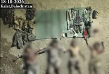 بلوچستان میں سیکیورٹی فورسز کے دو انٹیلی جنس بیسڈ آپریشنز، چار دہشت گرد ہلاک، میجر وجاہت وحید شہید
