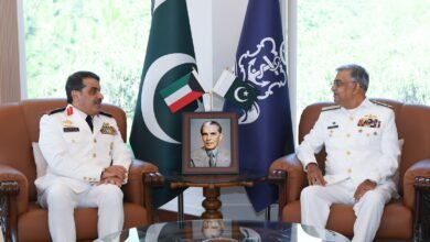 کویتی بحری افواج کے سربراہ کا نیول ہیڈ کوارٹرز اسلام آباد کا دورہ، بحری سلامتی اور دوطرفہ تعاون پر گفتگو