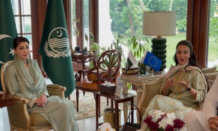 مریم نواز سے یورپی پارلیمنٹ کی رکن میری فاطمہ خان ہولچ کی ملاقات، زراعت، آئی ٹی اور تجارت پر گفتگو